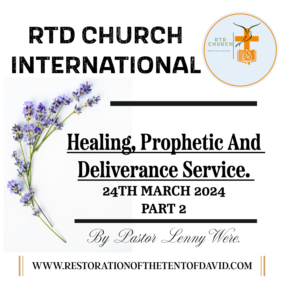HEALING, PROPHETIC AND DELIVERANCE SERVICE. 24TH FEBRUARY 2024. PART 2.
